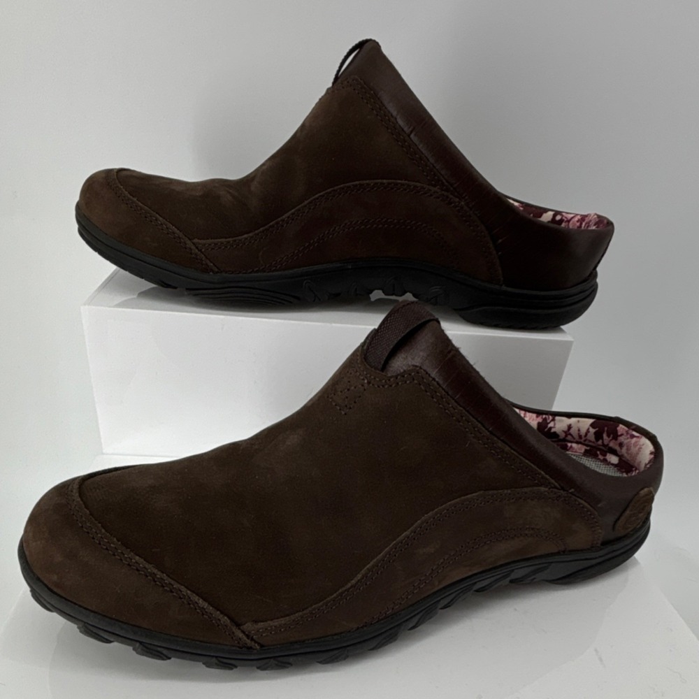 Timberland x Smartwool Brown Women 7 Slip-on Clog Anti-Fatigue Green Rubber Sole